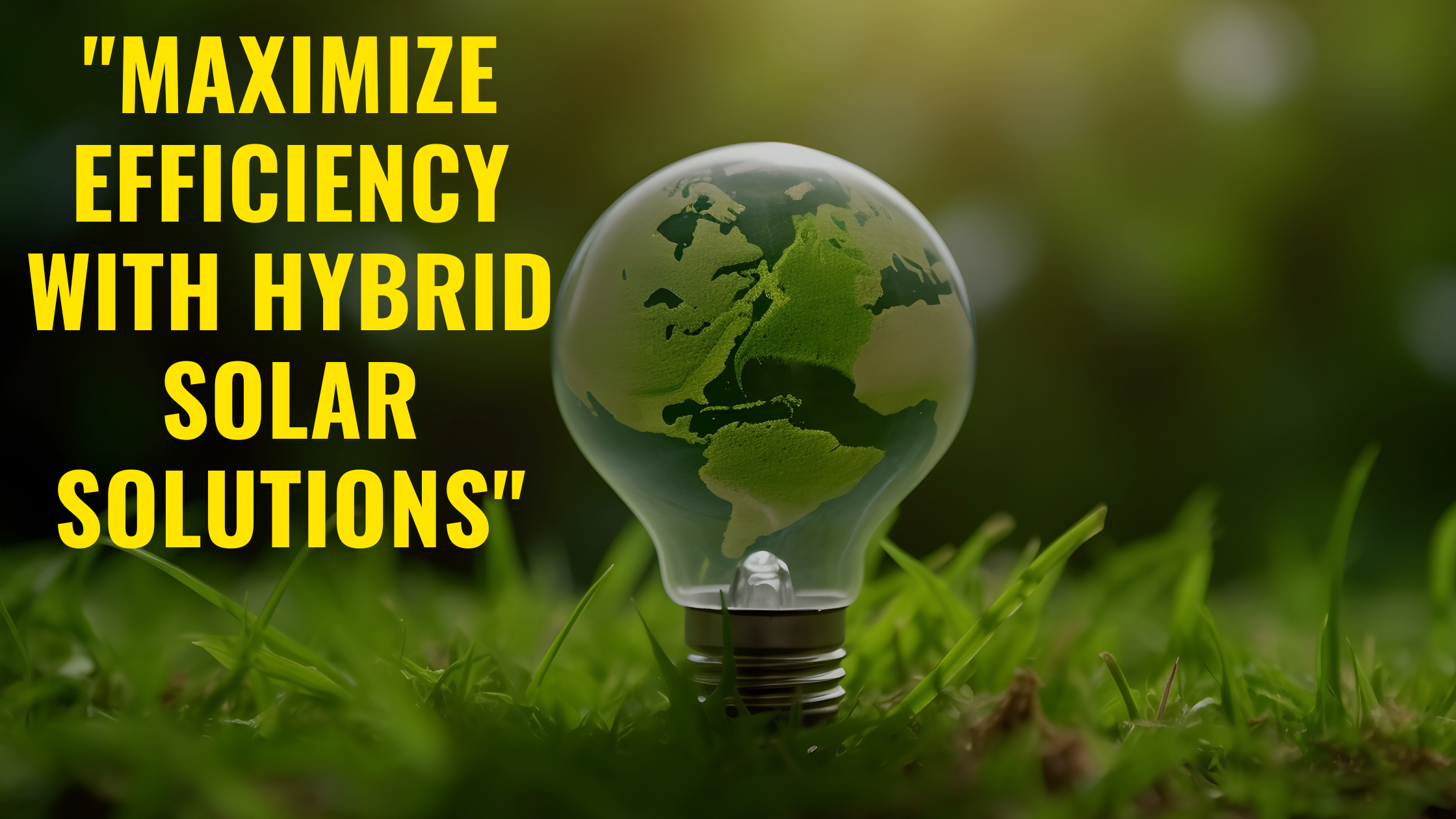 “Maximize Efficiency with Hybrid Solar Solutions”