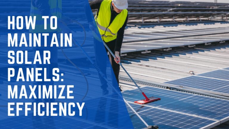 Technician performing maintenance on a solar panel array to ensure optimal efficiency and performance.