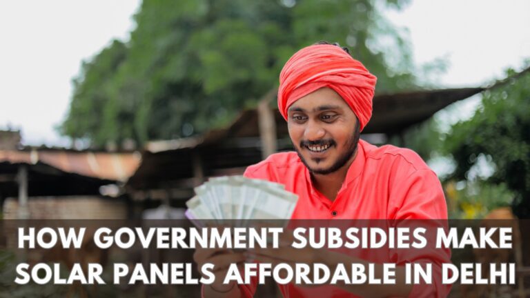 How Government Subsidies Make Solar Panels Affordable in Delhi