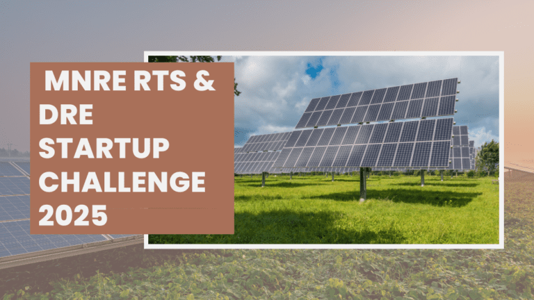  MNRE RTS & DRE Startup Challenge 2025