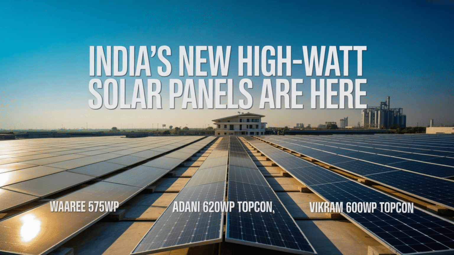 latest high-watt solar panels in India