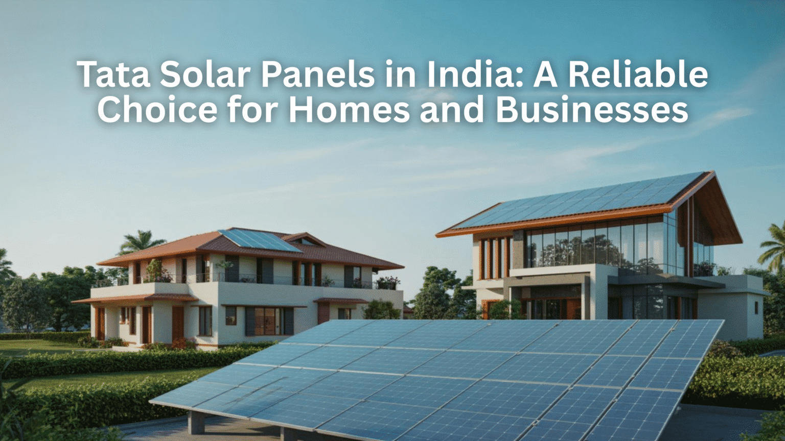 Tata Solar Panels in India: A Reliable Choice for Homes and Businesses