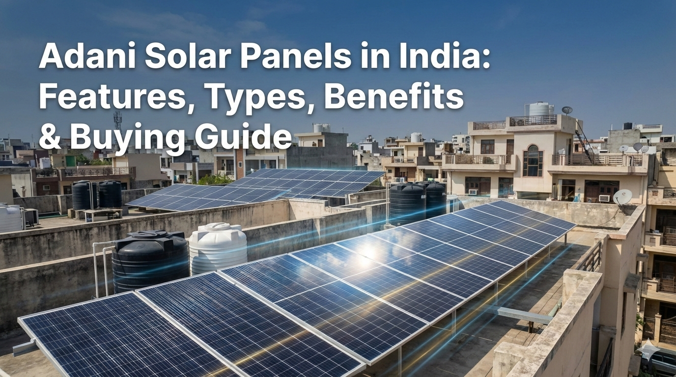 Adani Solar Panels in India: Features, Types, Benefits & Buying Guide