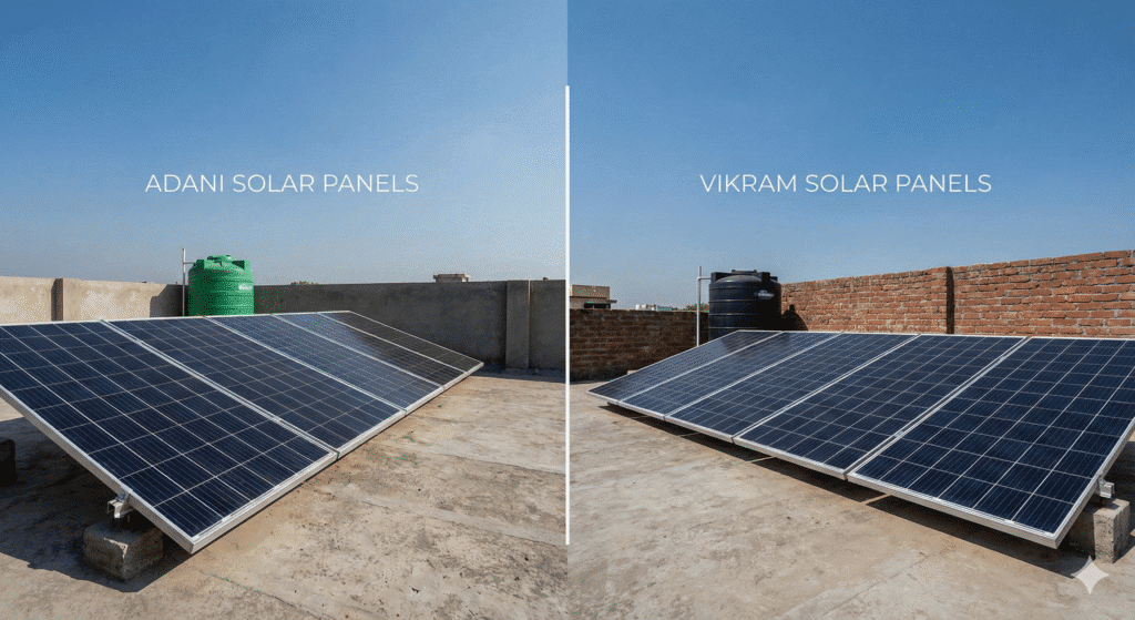 Adani vs Vikram Solar Panels in india