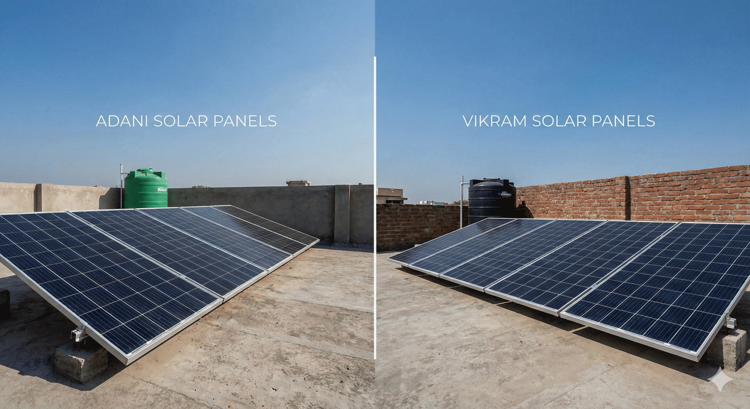 Adani vs Vikram Solar Panels in india