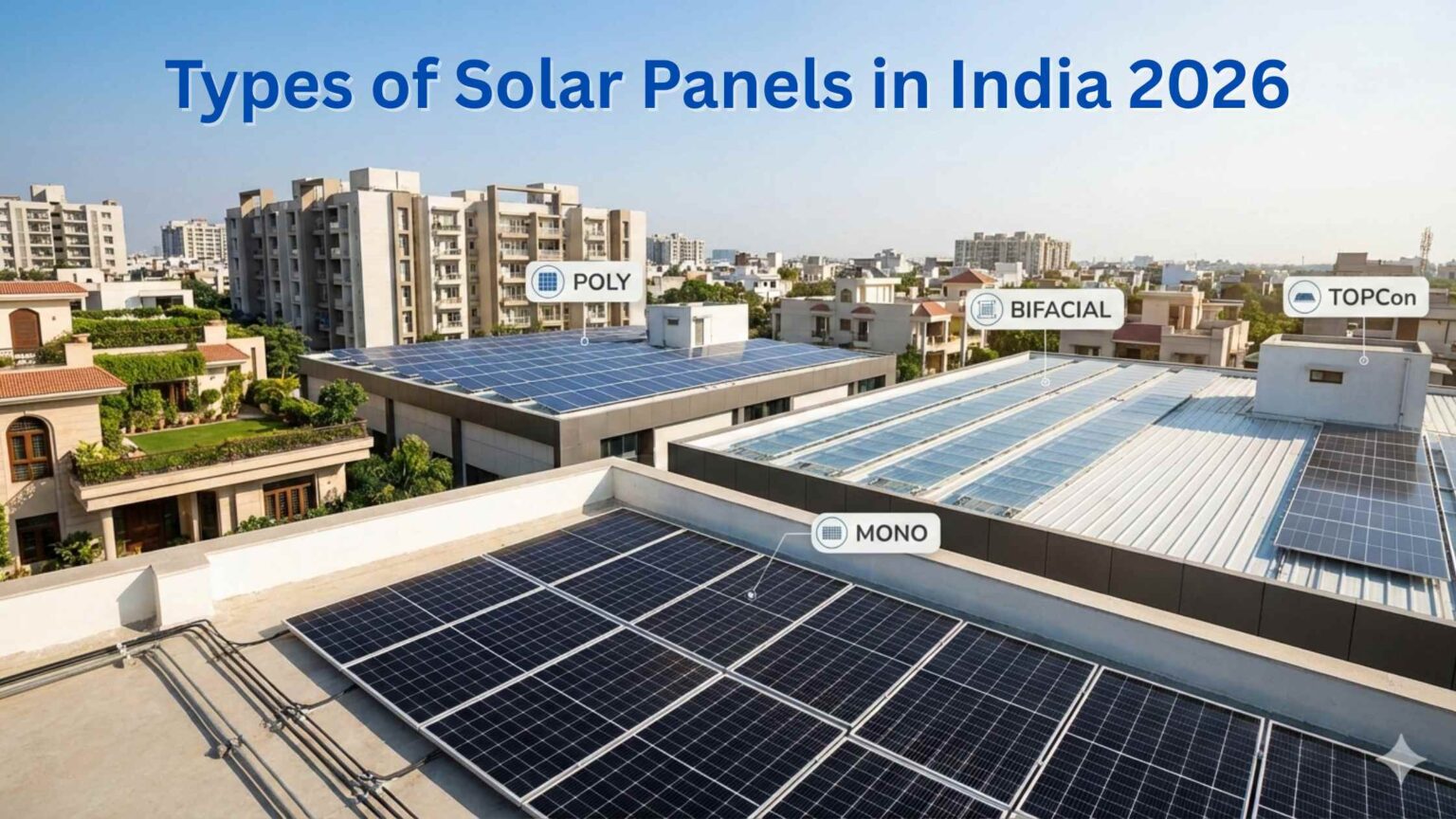 Types of Solar Panels in India 2026
